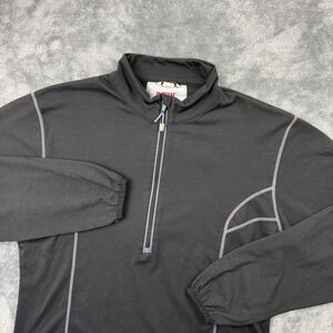 Swix Pullover Womens Medium Black Technical Wear Half Zip Outdoor Athletic Top